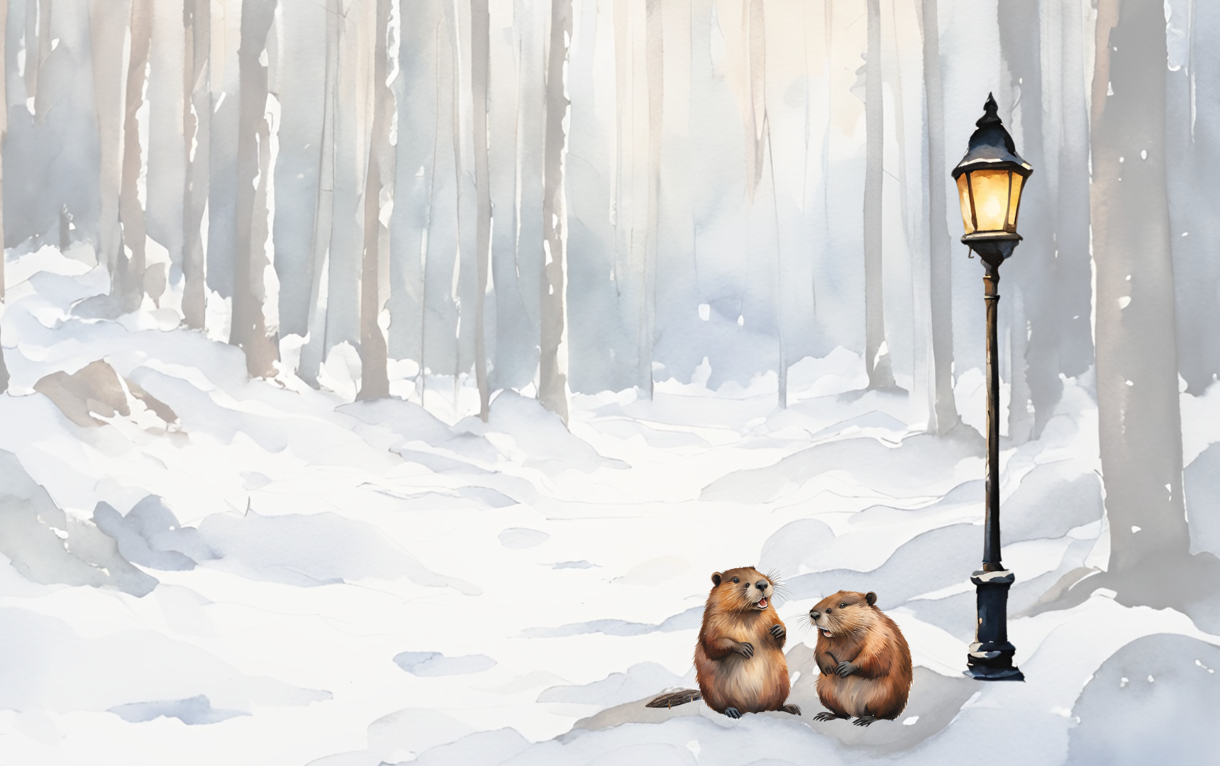 Snowy Narnia lamp-post — why teach The Lion the Witch and the Wardrobe in middle school.