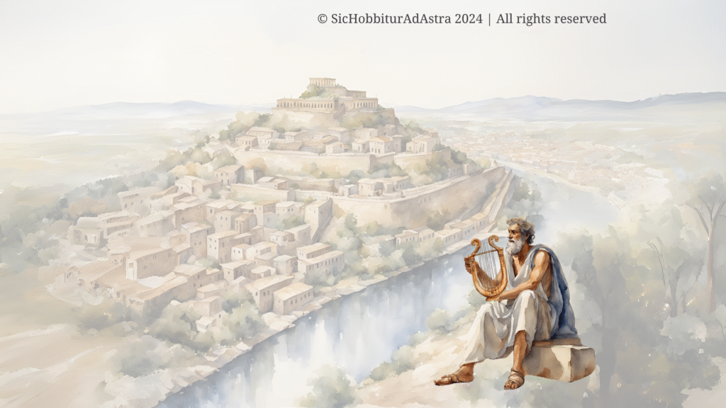 Myth narration in the context of the Trojan War, related to Iphigenia's sacrifice