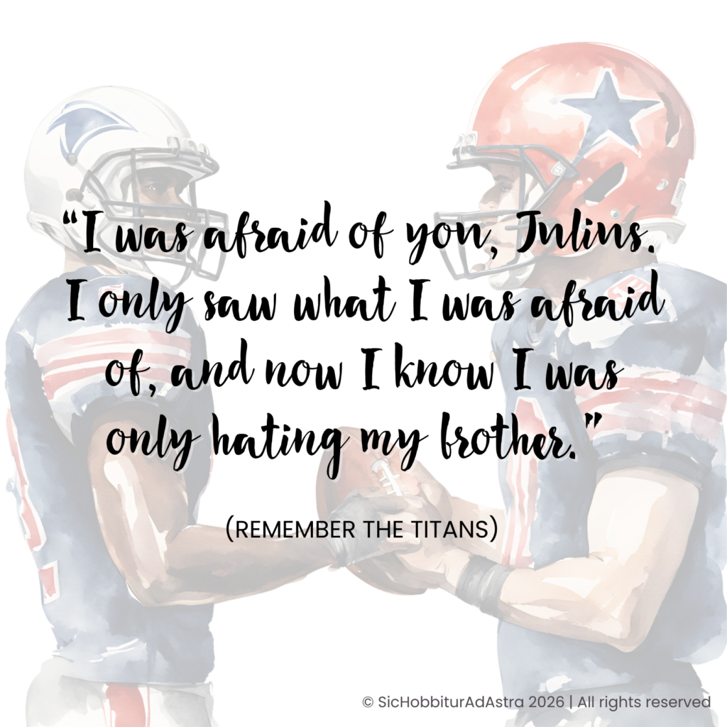 Remember the Titans and classroom community building through reflection Remember the Titans quote used to introduce a classroom community building activity based on reflection and empathy